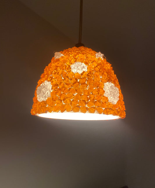Custom Hanging Lamp Shade - Handmade Glass Pendant Light Shade - Vibrant Glow, Made to Match Your Decor